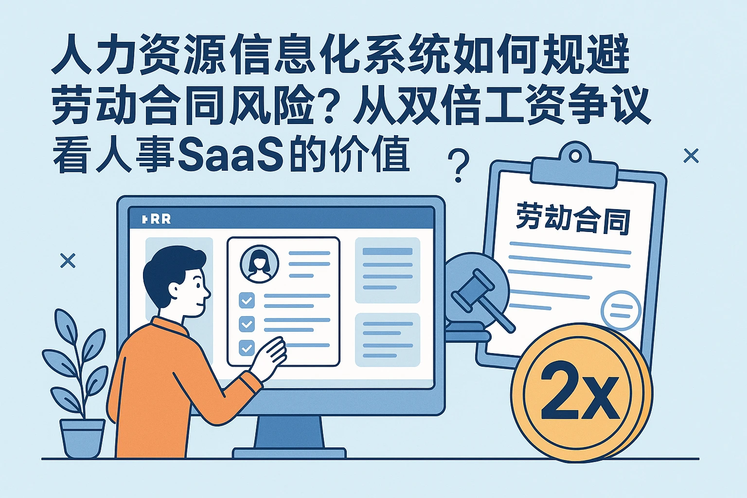 人力资源信息化系统如何规避劳动合同风险？从双倍工资争议看人事SaaS的价值
