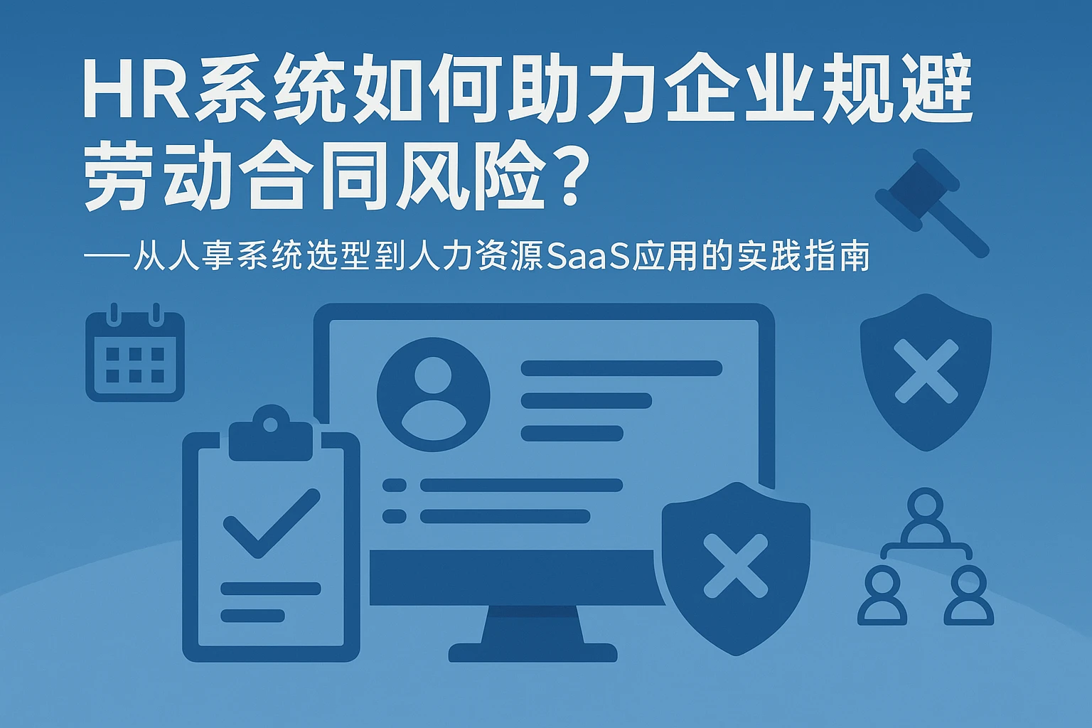 HR系统如何助力企业规避劳动合同风险？——从人事系统选型到人力资源SaaS应用的实践指南