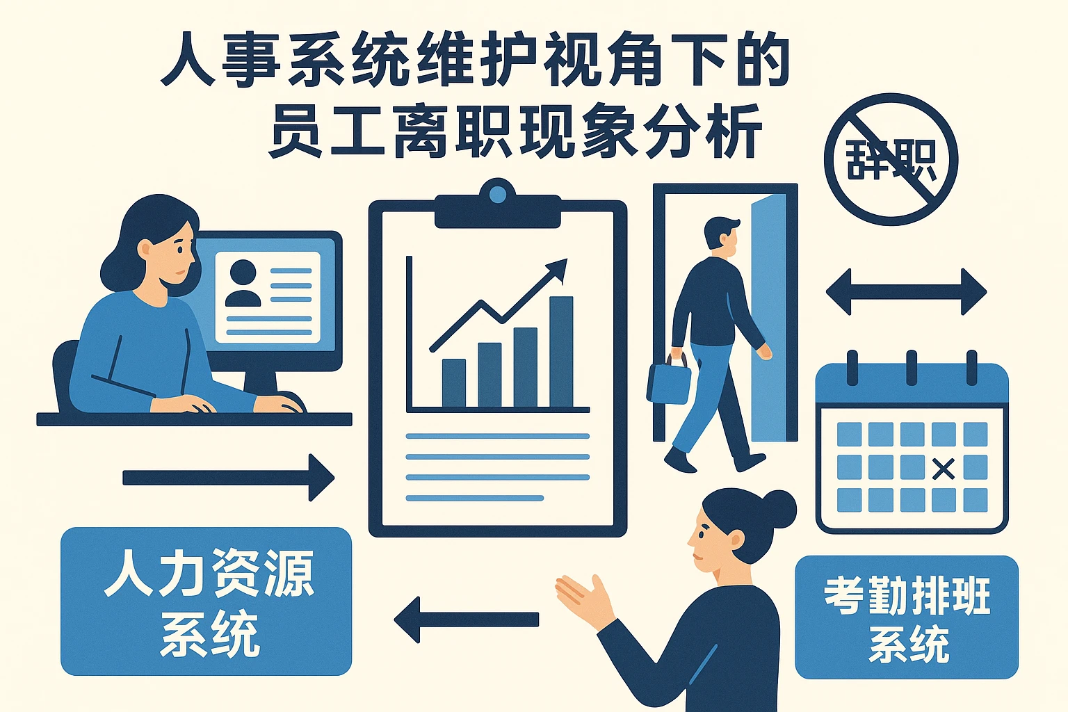 人事系统维护视角下的员工离职现象分析：从人力资源系统到考勤排班系统的深度解读