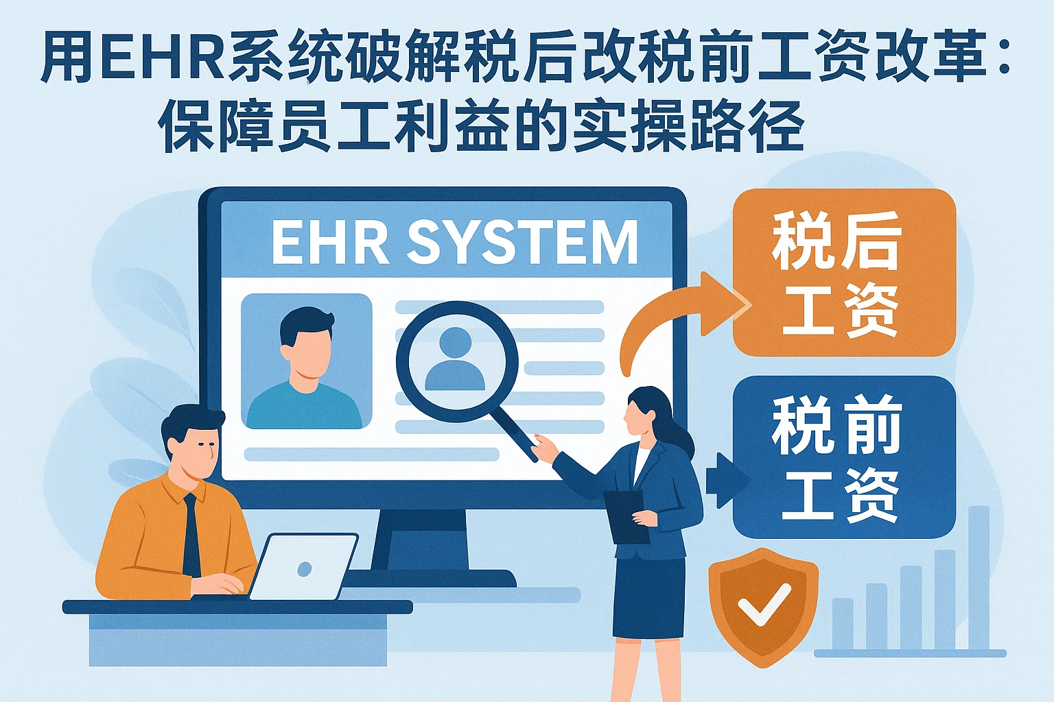 用EHR系统破解税后改税前工资改革难题:保障员工利益的实操路径