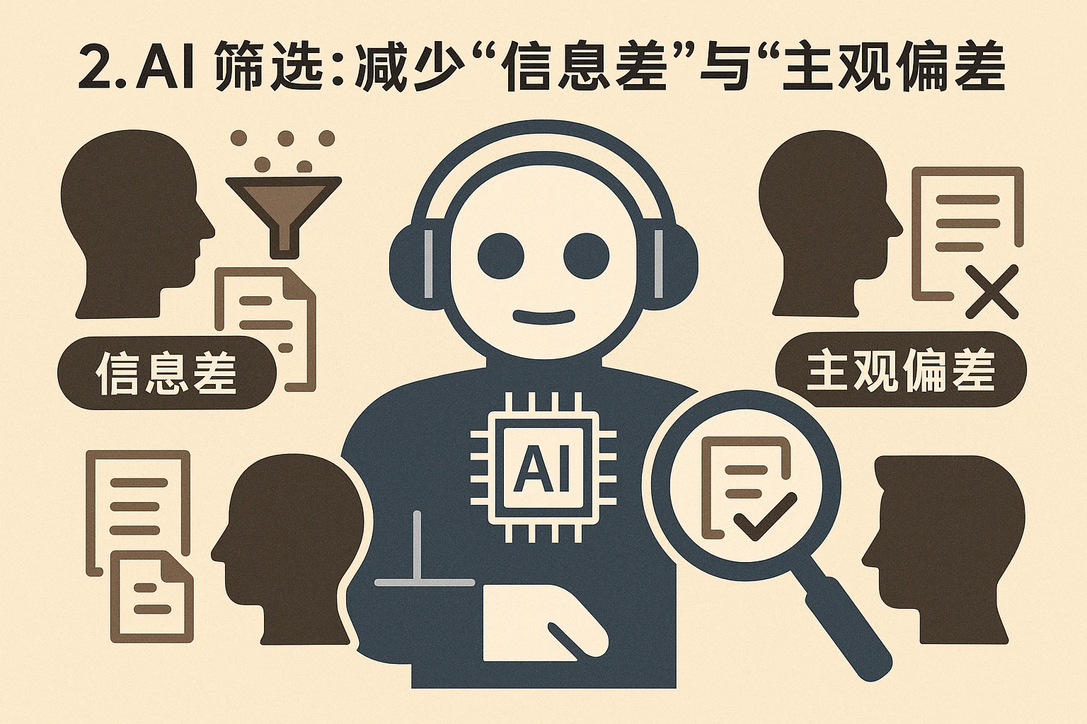 2. AI筛选：减少“信息差”与“主观偏差”