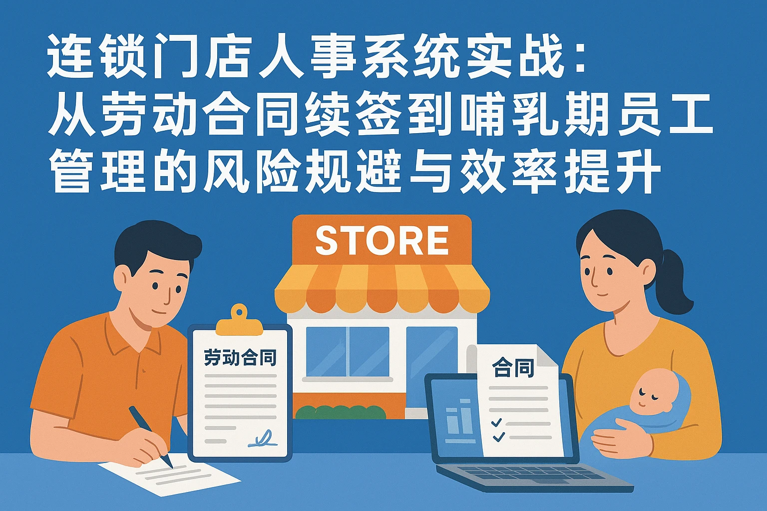 连锁门店人事系统实战:从劳动合同续签到哺乳期员工管理的风险规避与效率提升
