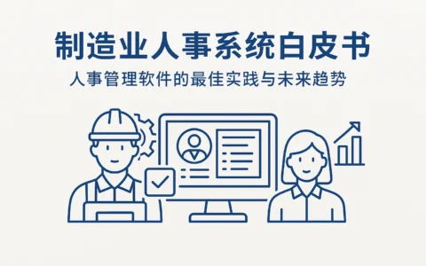 制造业人事系统白皮书：人事管理软件的最佳实践与未来趋势