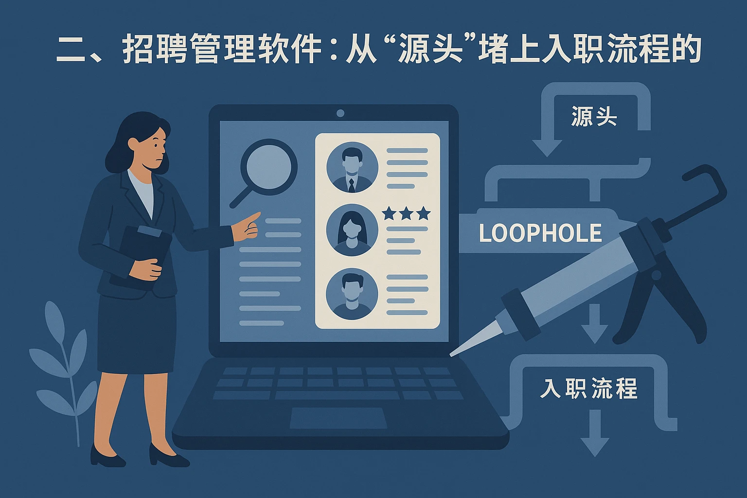 二、招聘管理软件:从“源头”堵上入职流程的漏洞
