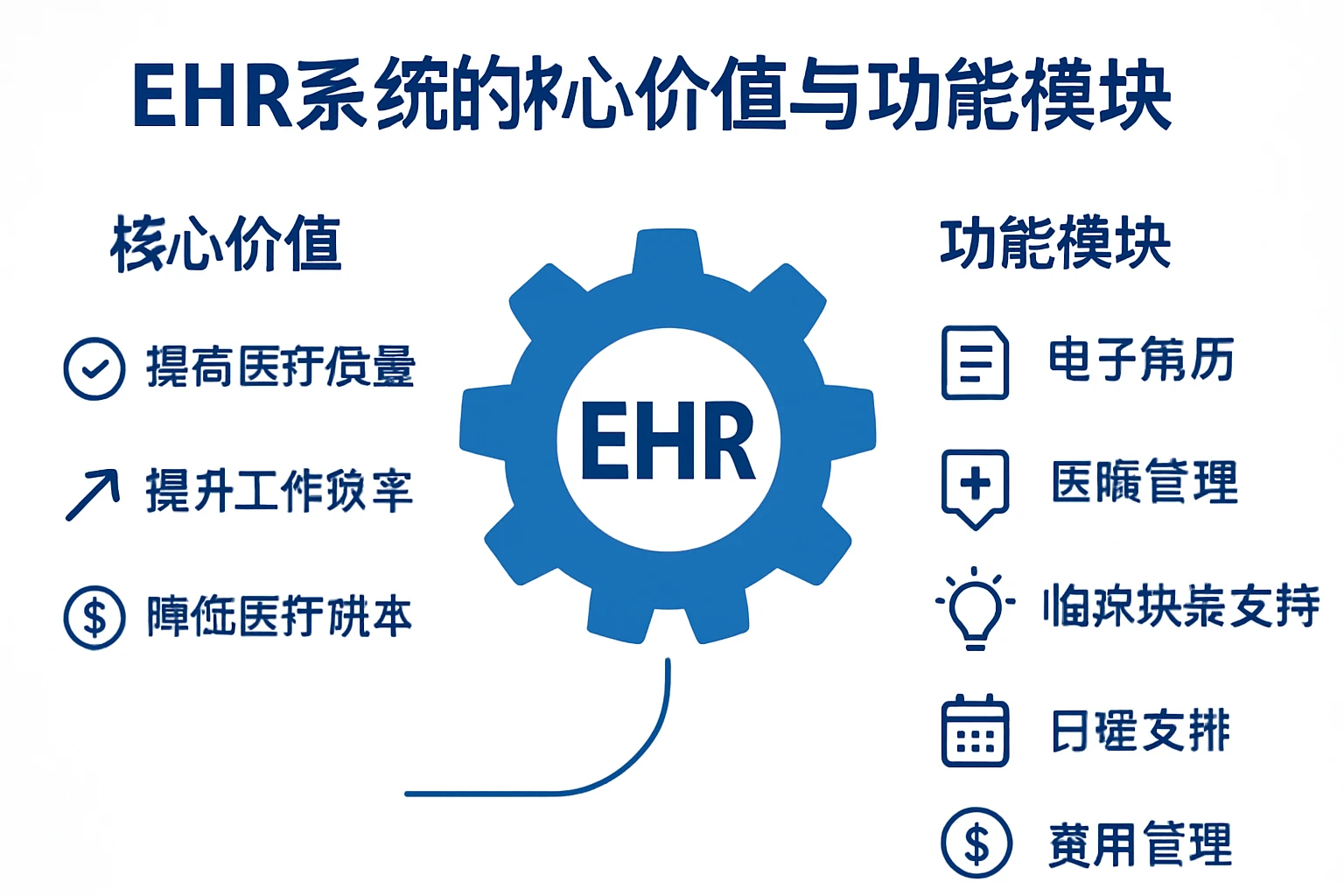 EHR系统的核心价值与功能模块