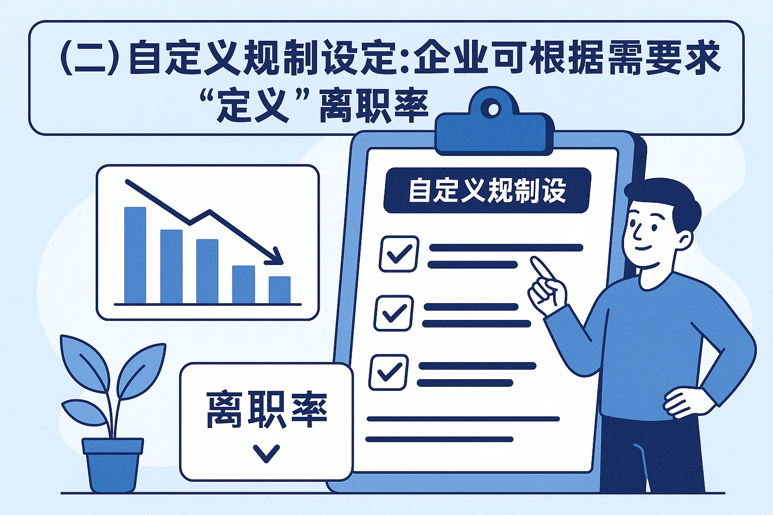 (二)自定义规则设置:企业可根据需求“定义”离职率