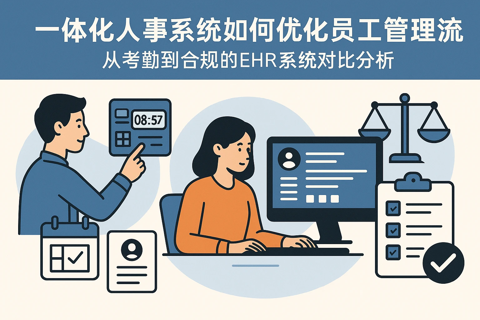 一体化人事系统如何优化员工管理流程 - 从考勤到合规的EHR系统对比分析