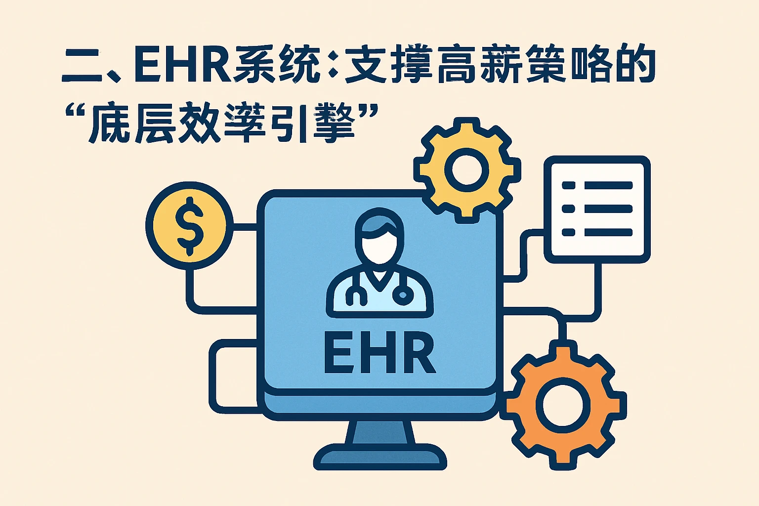 二、EHR系统：支撑高薪策略的“底层效率引擎”