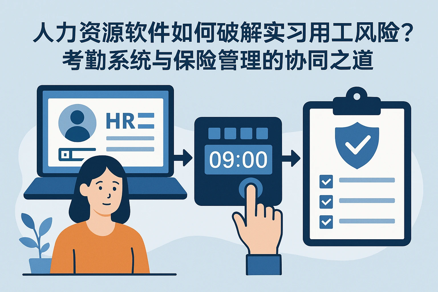 人力资源软件如何破解实习用工风险?考勤系统与保险管理的协同之道