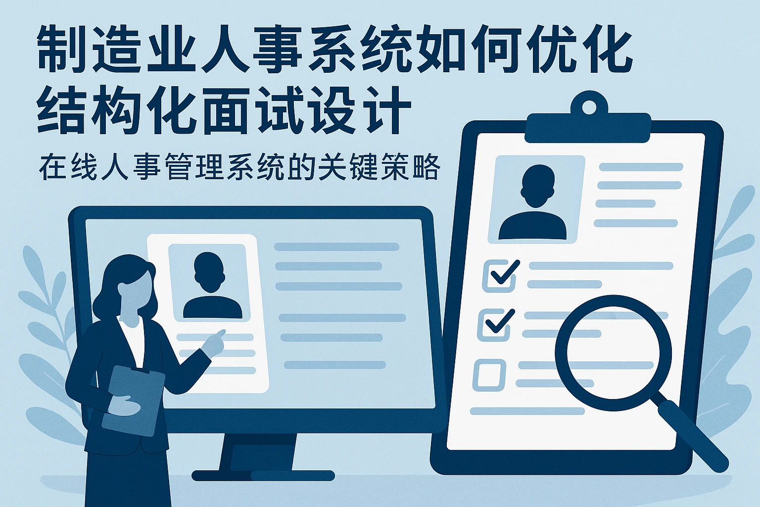 制造业人事系统如何优化结构化面试设计 - 在线人事管理系统的关键策略