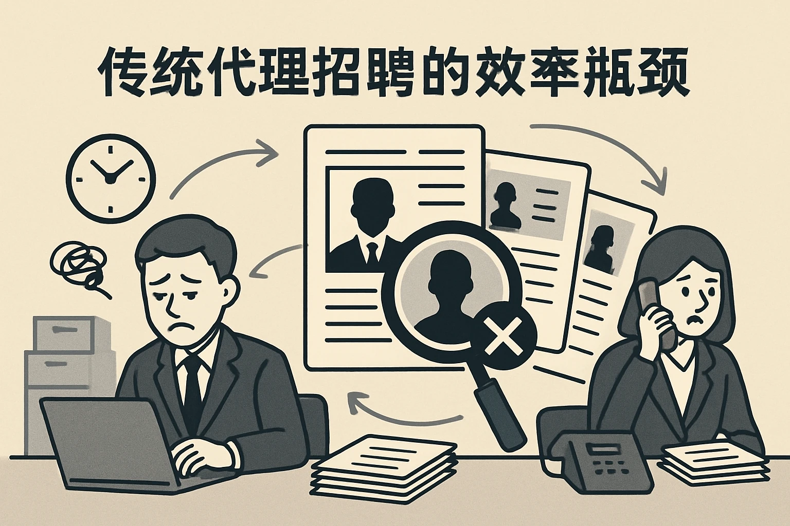 1.2 传统代理招聘的效率瓶颈