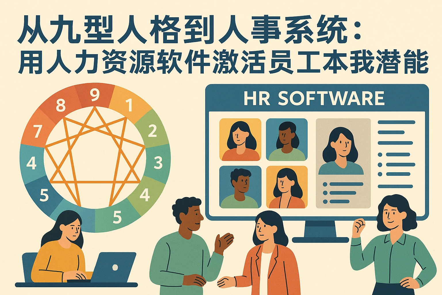 从九型人格到人事系统:用人力资源软件激活员工本我潜能