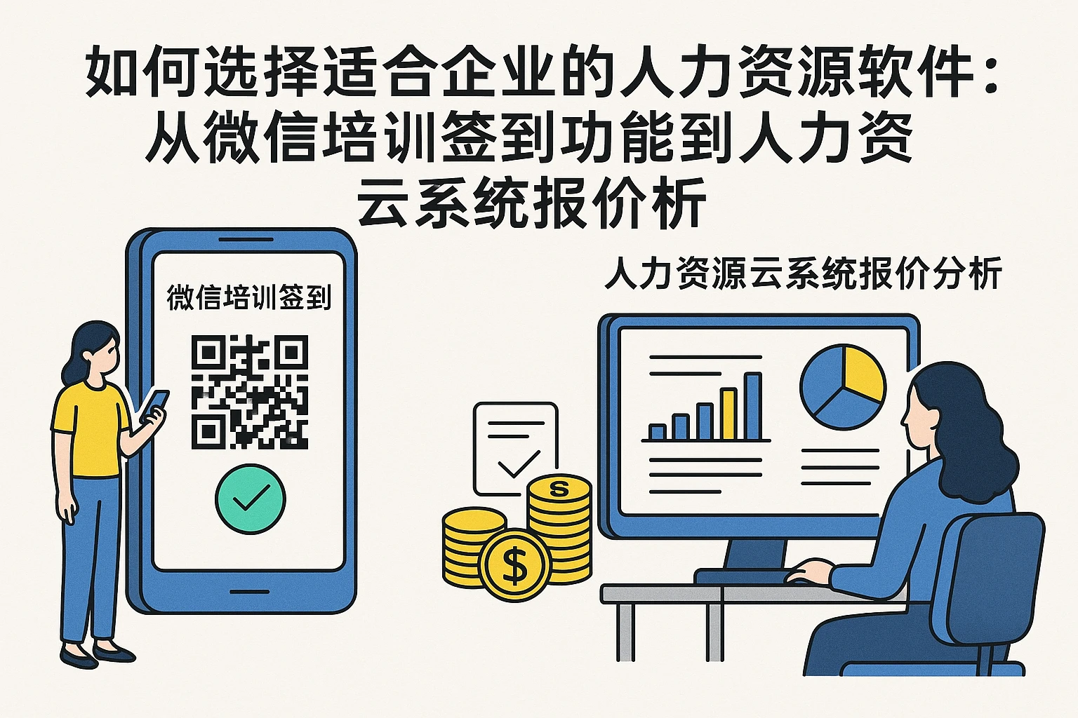 如何选择适合企业的人力资源软件：从微信培训签到功能到人力资源云系统报价分析
