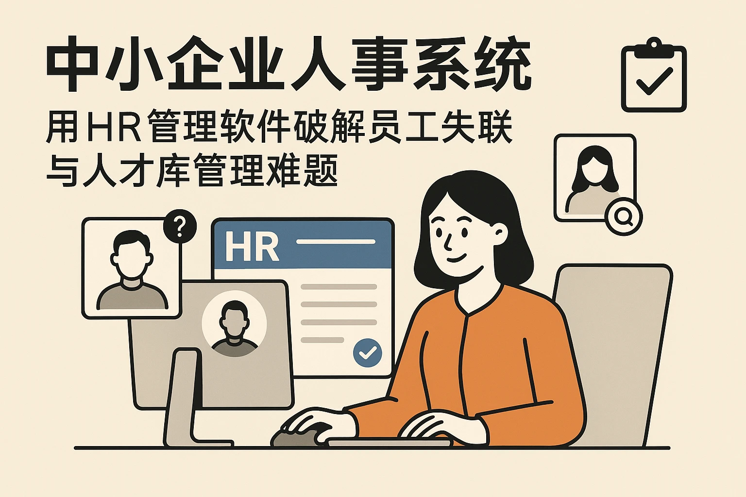 中小企业人事系统:用HR管理软件破解员工失联与人才库管理难题