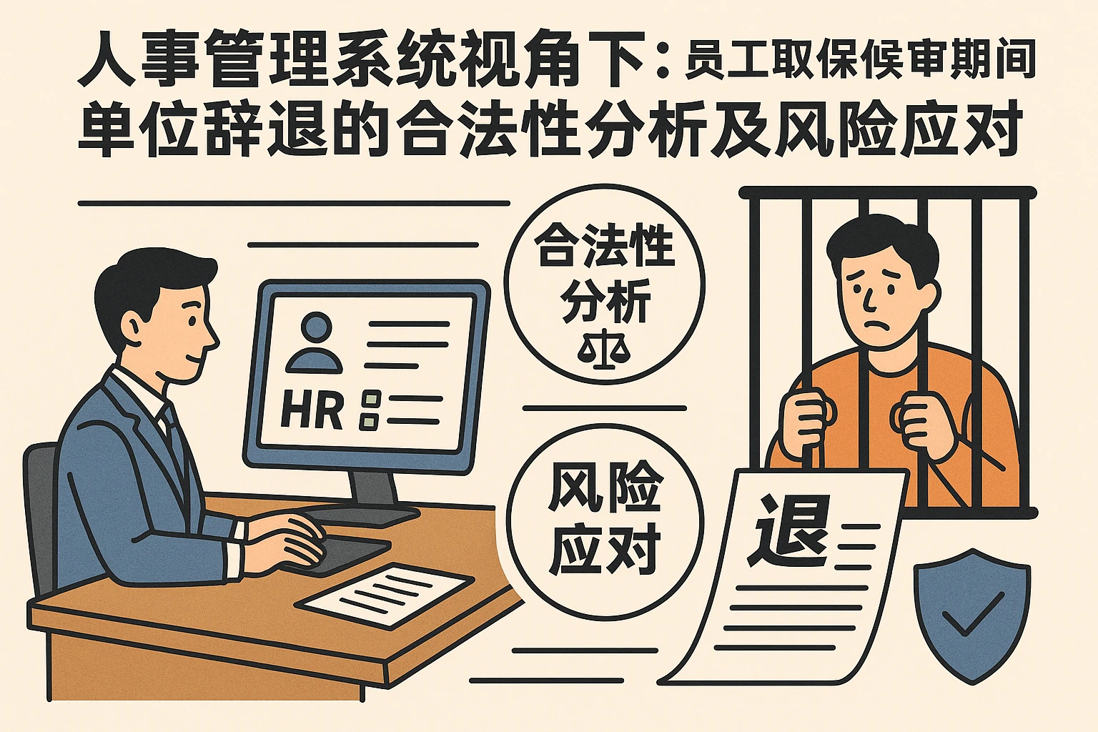 人事管理系统视角下:员工取保候审期间单位辞退的合法性分析及风险应对