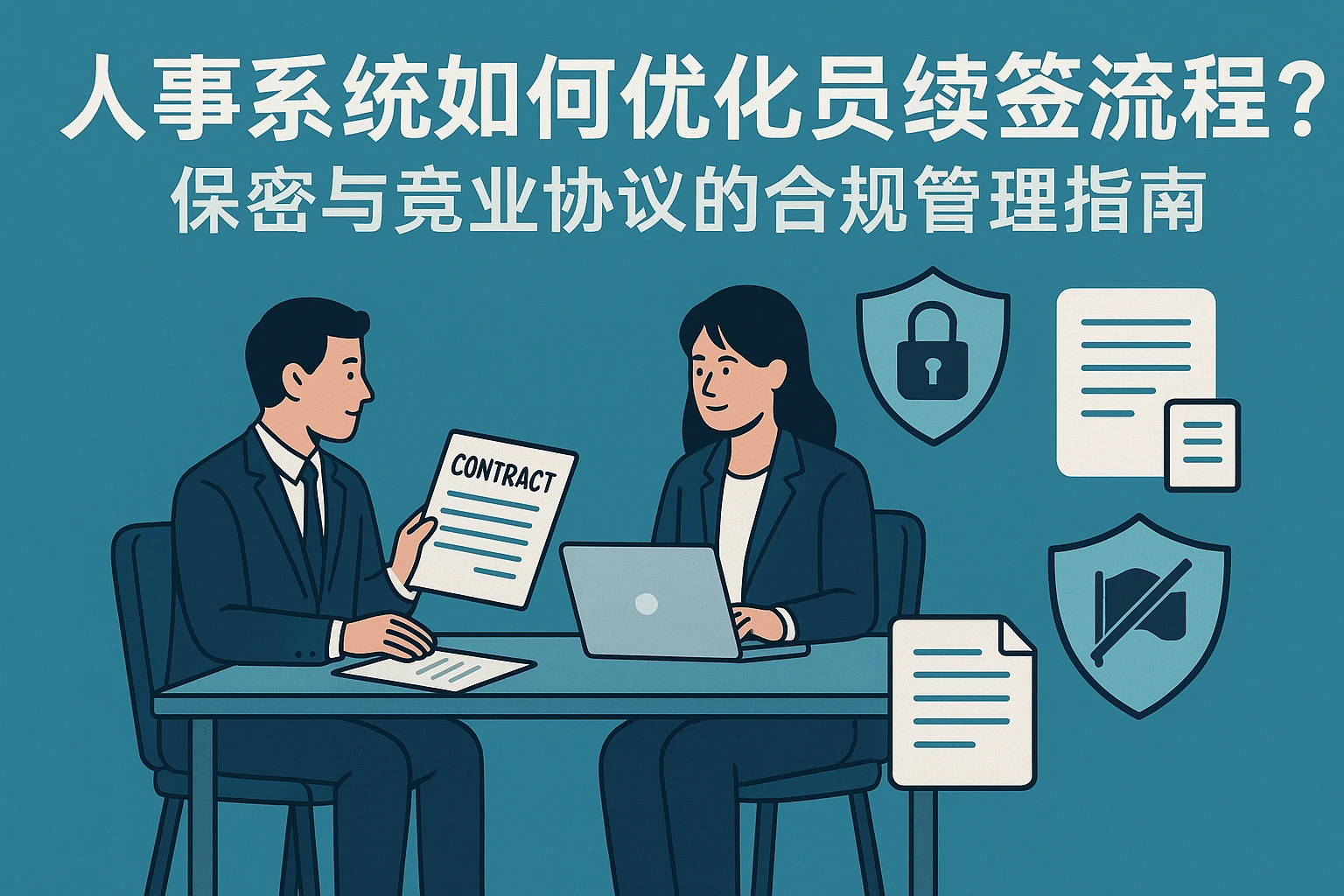 人事系统如何优化员工续签流程？保密与竞业协议的合规管理指南