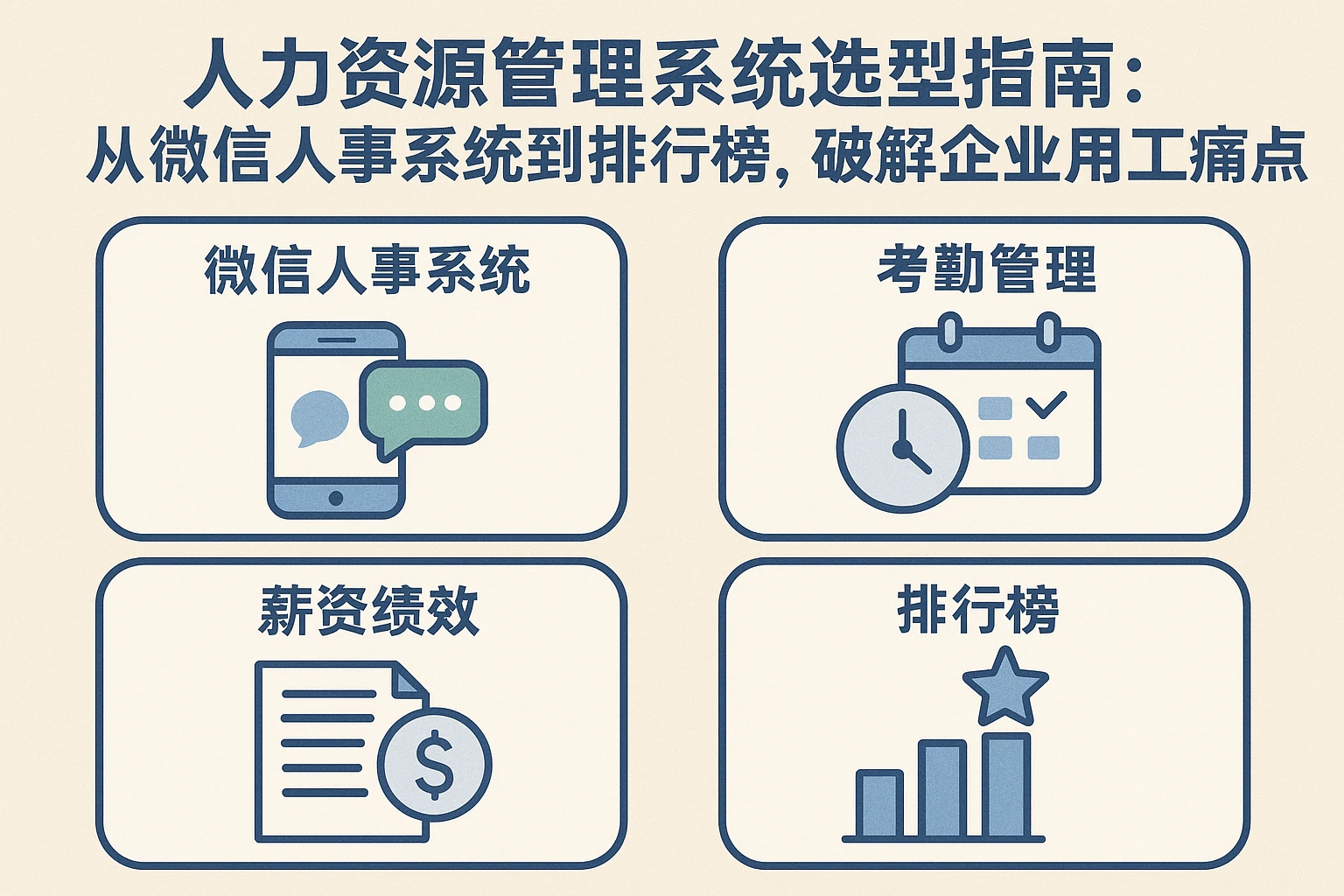 人力资源管理系统选型指南：从微信人事系统到排行榜，破解企业用工痛点