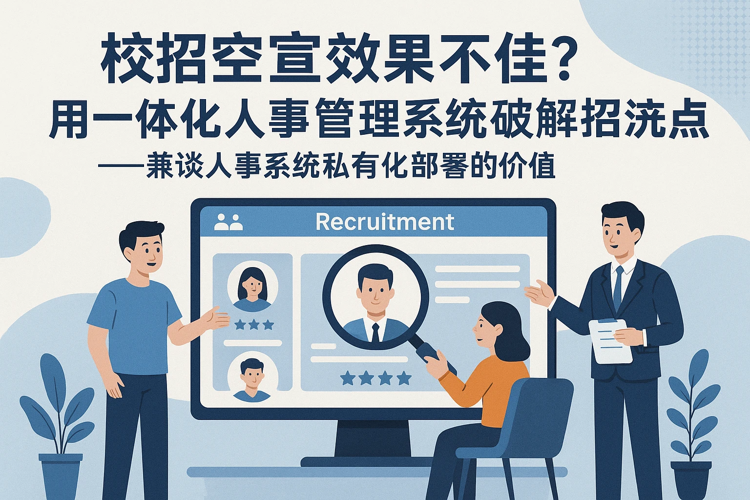 校招空宣效果不佳？用一体化人事管理系统破解招聘痛点——兼谈人事系统私有化部署的价值
