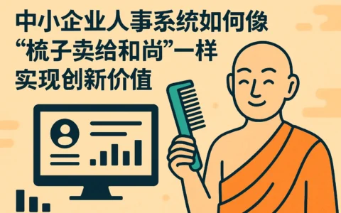 中小企业人事系统如何像”梳子卖给和尚”一样实现创新价值