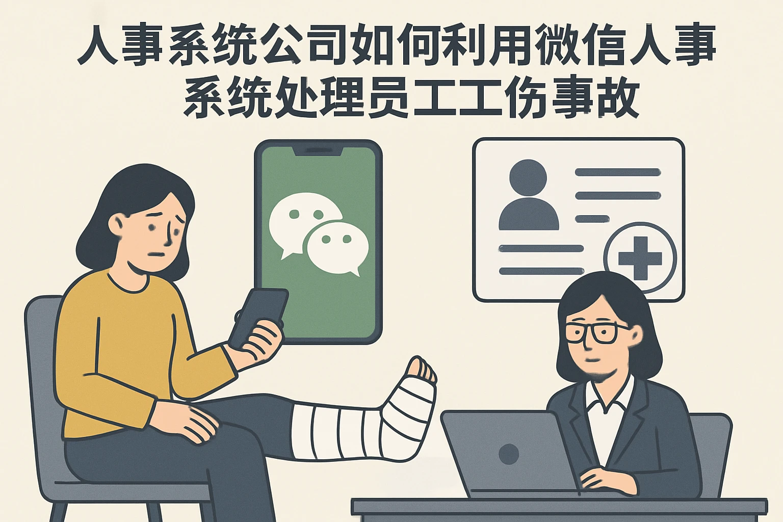 人事系统公司如何利用微信人事系统处理员工工伤事故