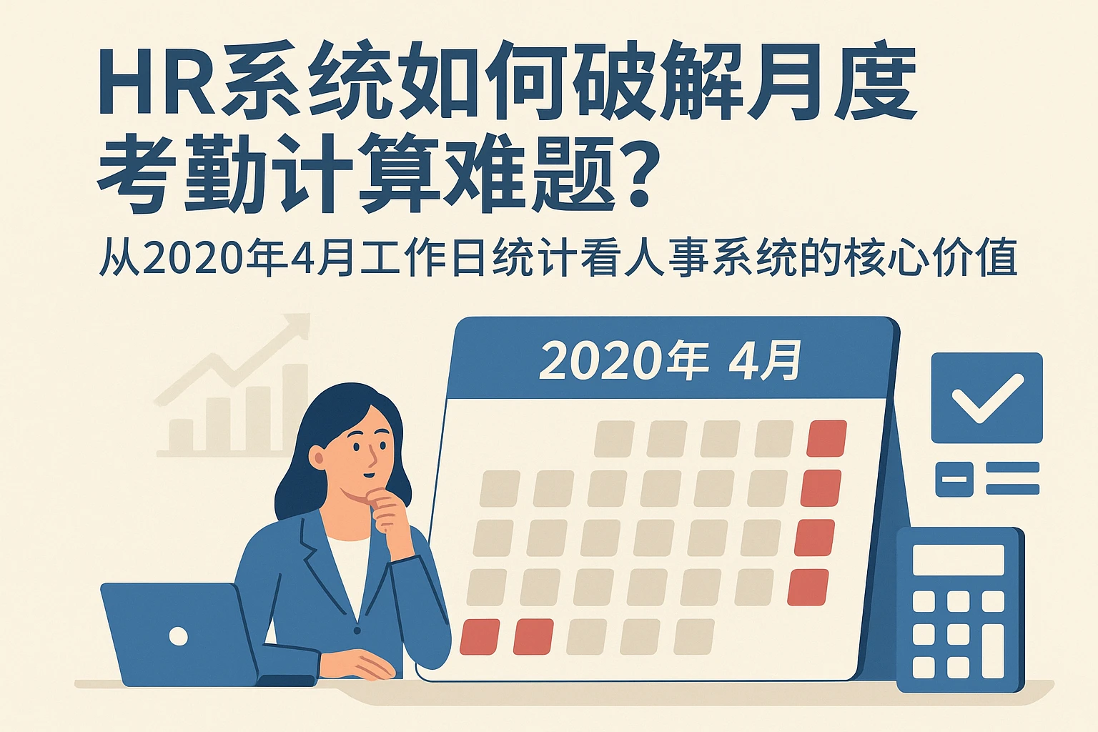 HR系统如何破解月度考勤计算难题?从2020年4月工作日统计看人事系统的核心价值