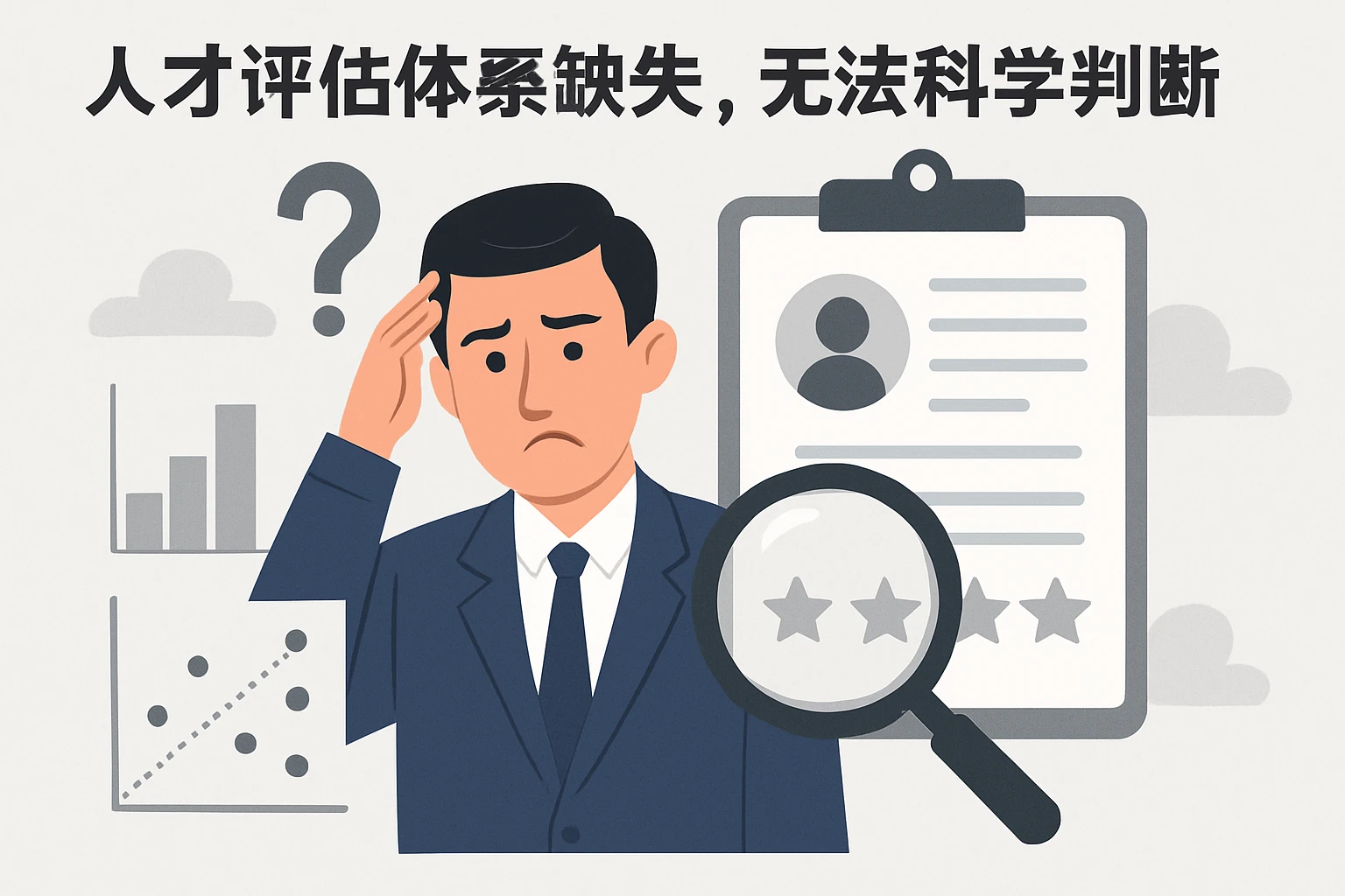2. 人才评估体系缺失,无法科学判断能力