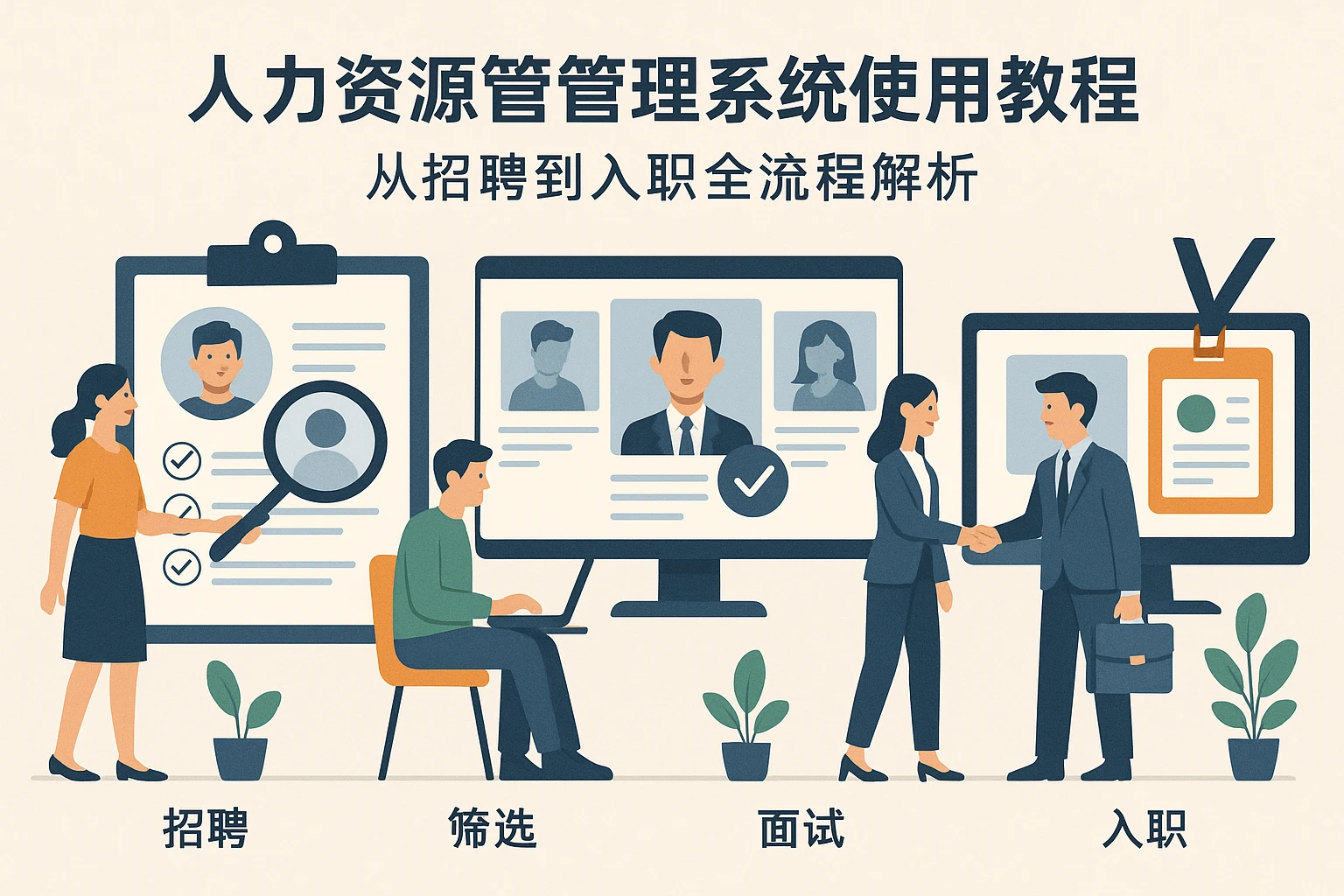 人力资源管理系统使用教程：从招聘到入职全流程解析