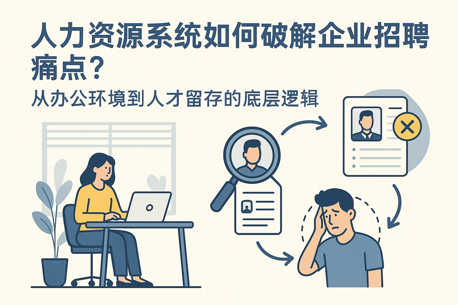 人力资源系统如何破解企业招聘痛点?从办公环境到人才留存的底层逻辑