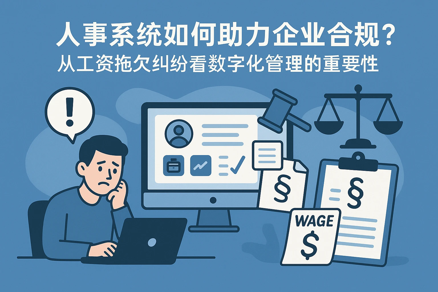 人事系统如何助力企业合规?从工资拖欠纠纷看数字化管理的重要性