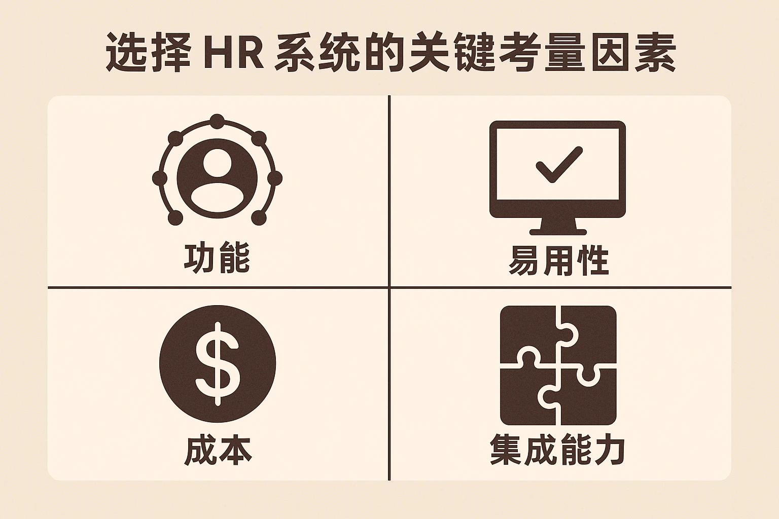 选择HR系统的关键考量因素