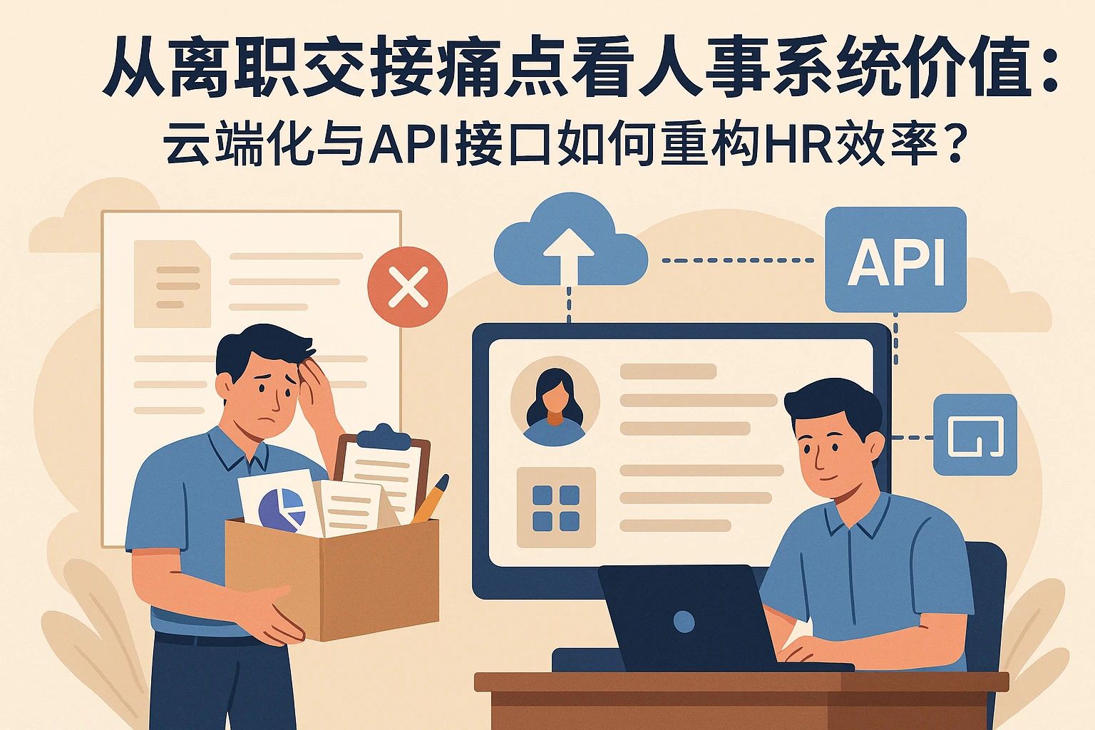 从离职交接痛点看人事系统的价值：云端化与API接口如何重构HR效率？