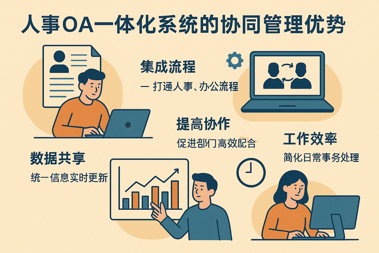 人事OA一体化系统的协同管理优势
