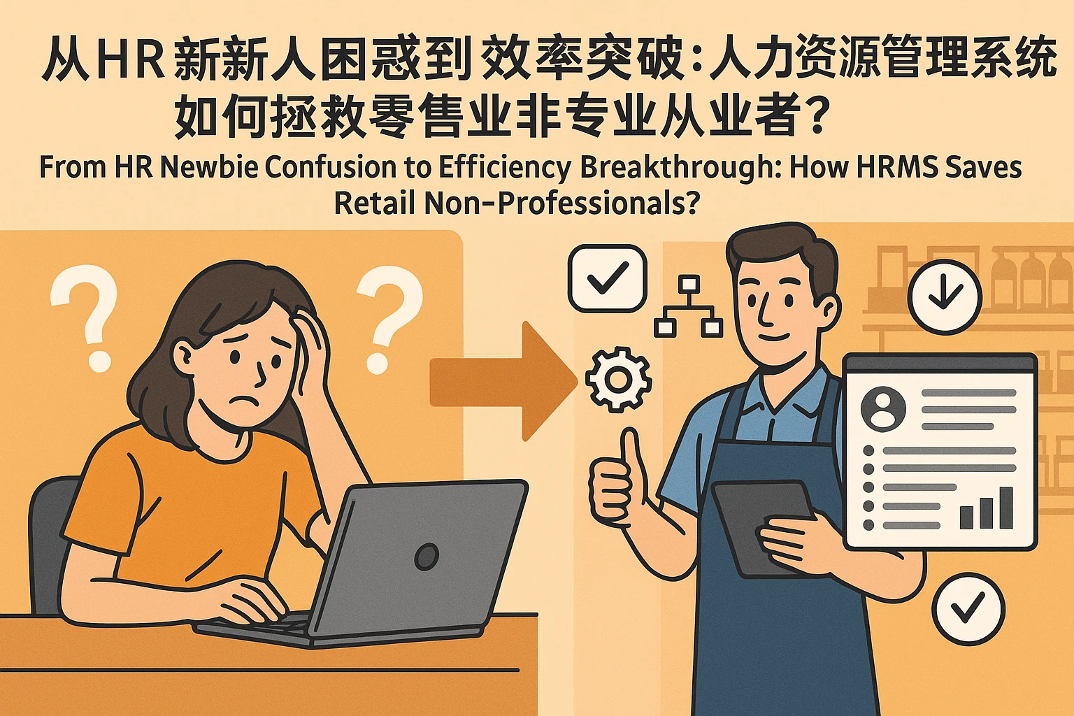 从HR新人困惑到效率突破：人力资源管理系统如何拯救零售业非专业从业者？