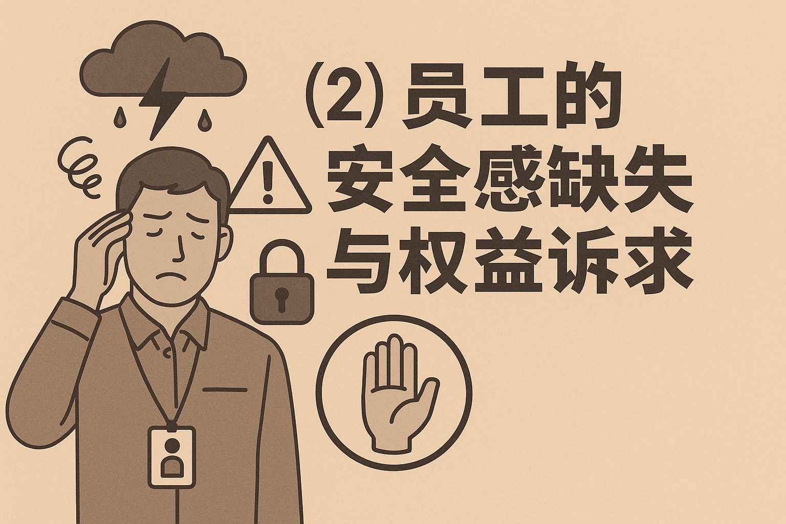 (2)员工的安全感缺失与权益诉求