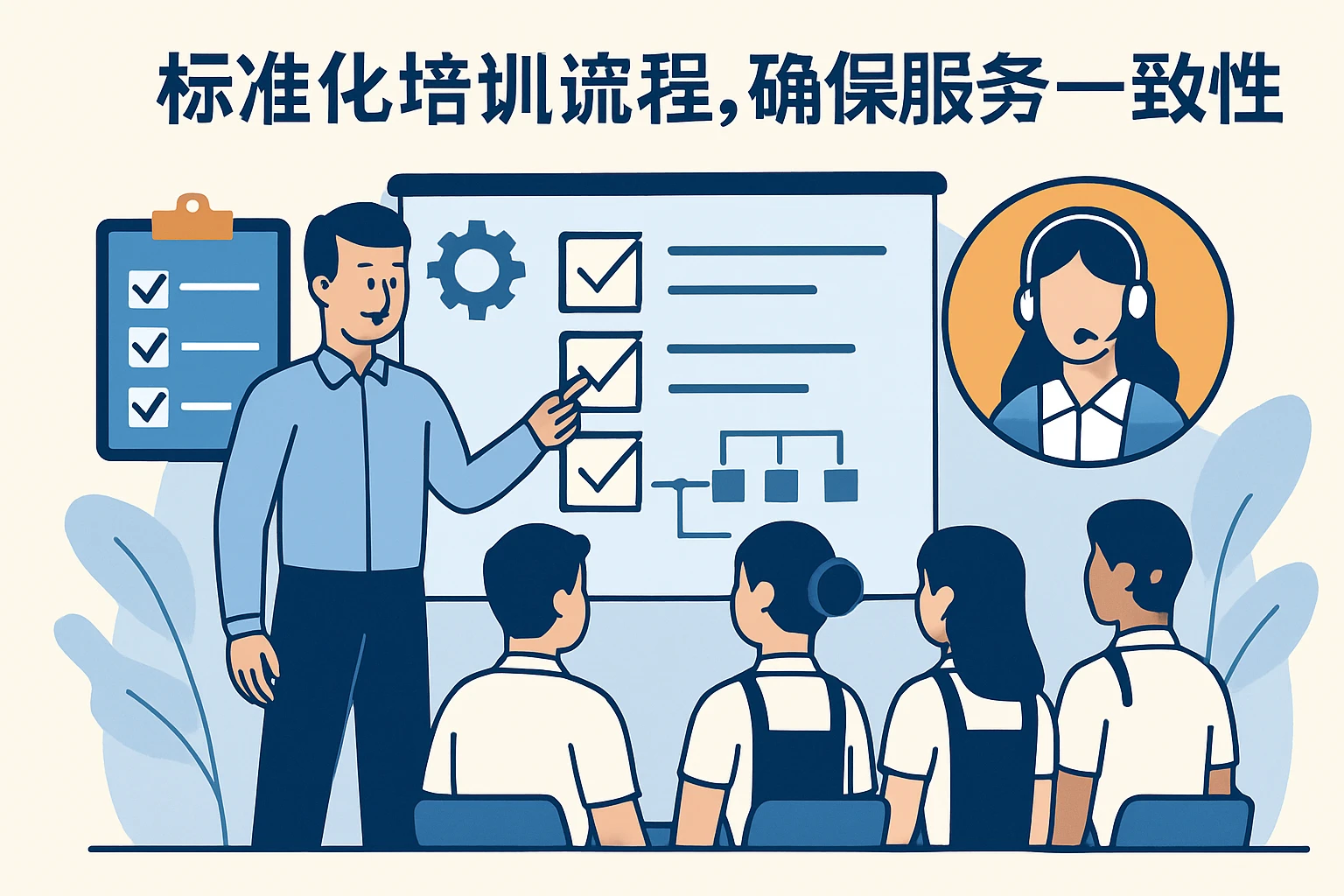 2. 标准化培训流程，确保服务一致性