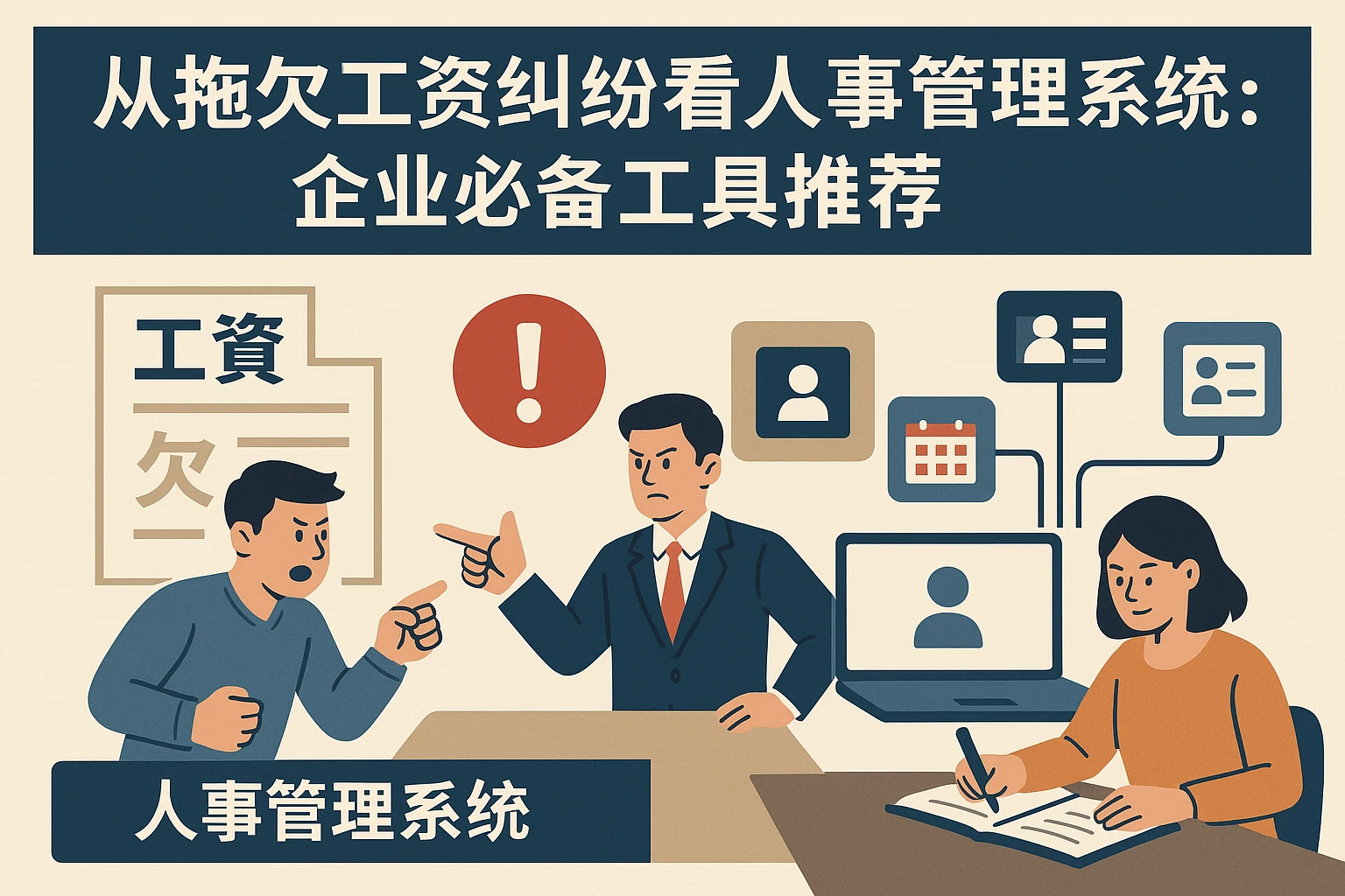 从拖欠工资纠纷看人事管理系统的重要性:企业必备工具推荐