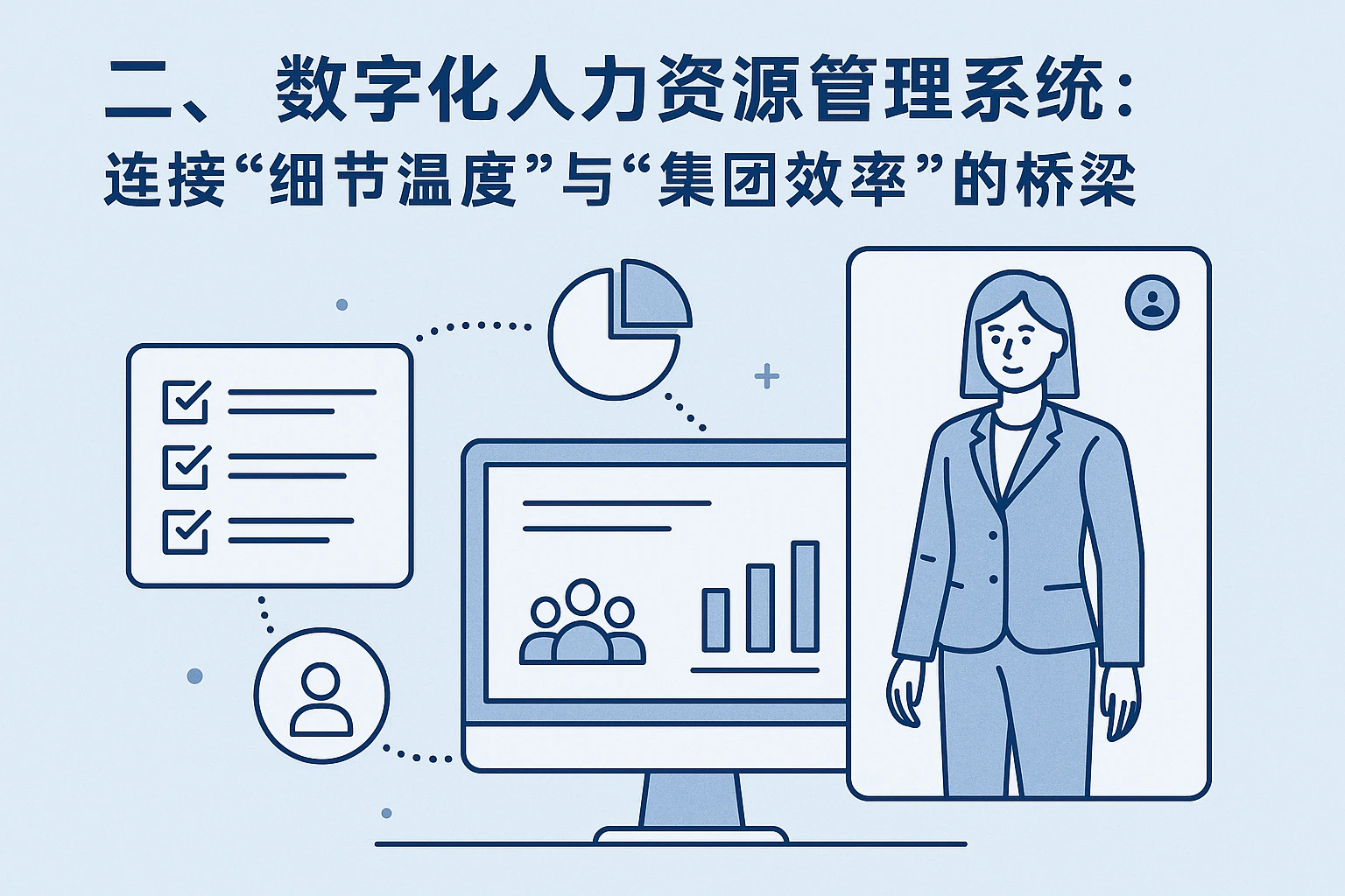 二、数字化人力资源管理系统：连接“细节温度”与“集团效率”的桥梁
