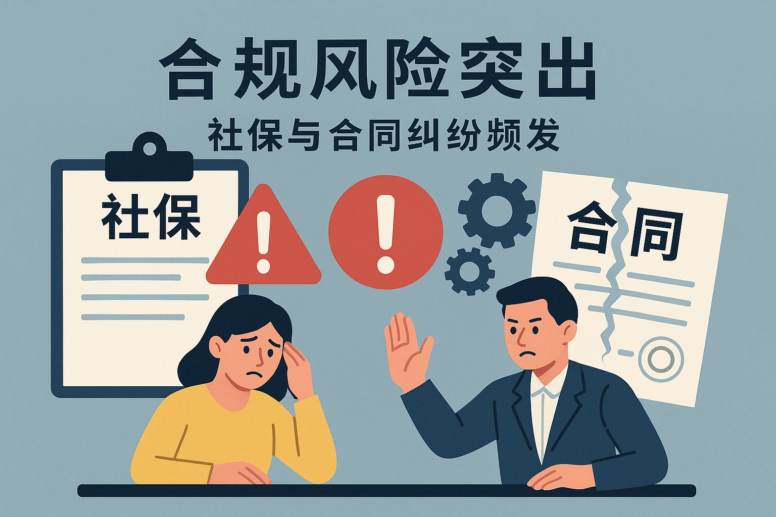 2. 合规风险突出，社保与合同纠纷频发