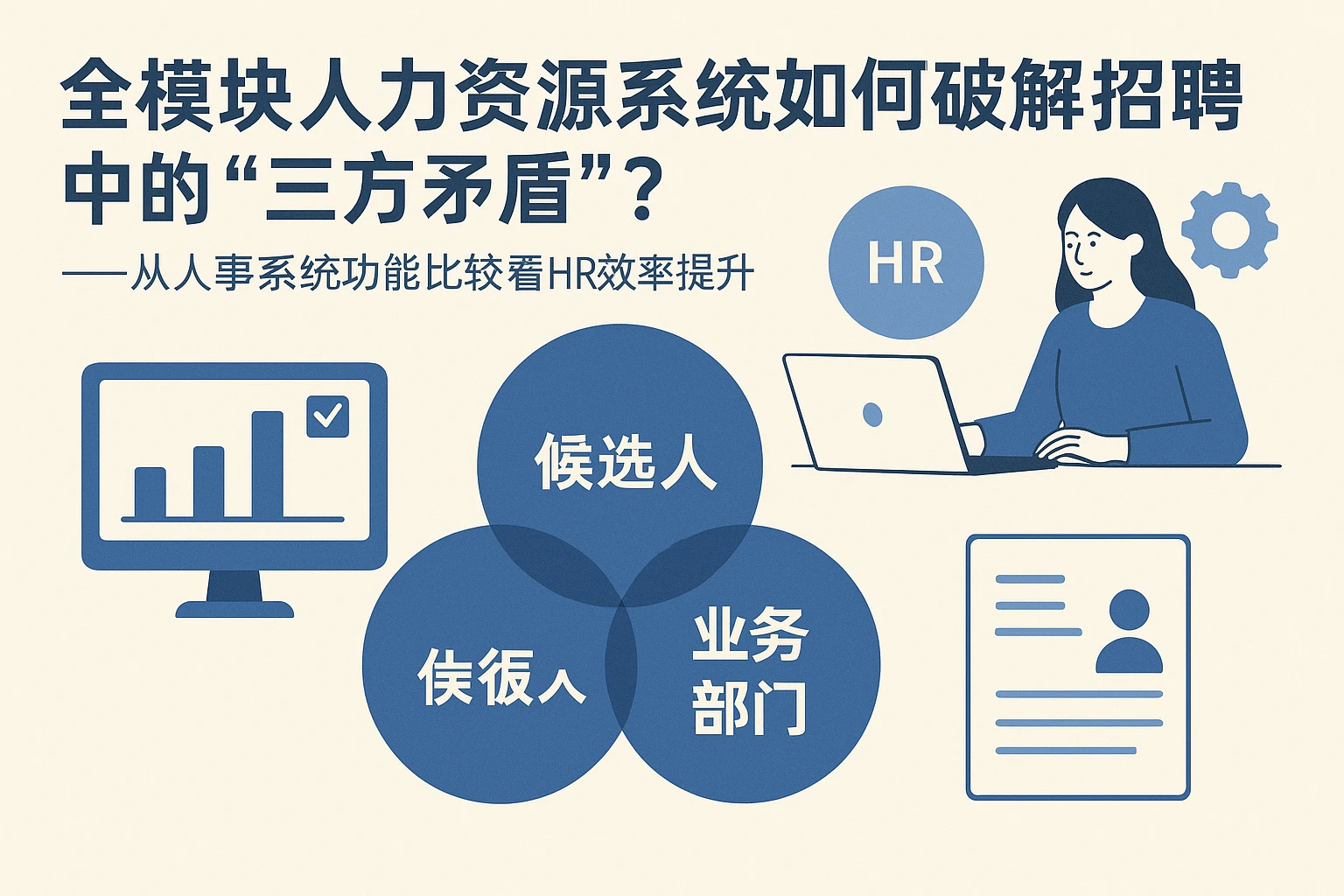 全模块人力资源系统如何破解招聘中的“三方矛盾”？——从人事系统功能比较看HR效率提升