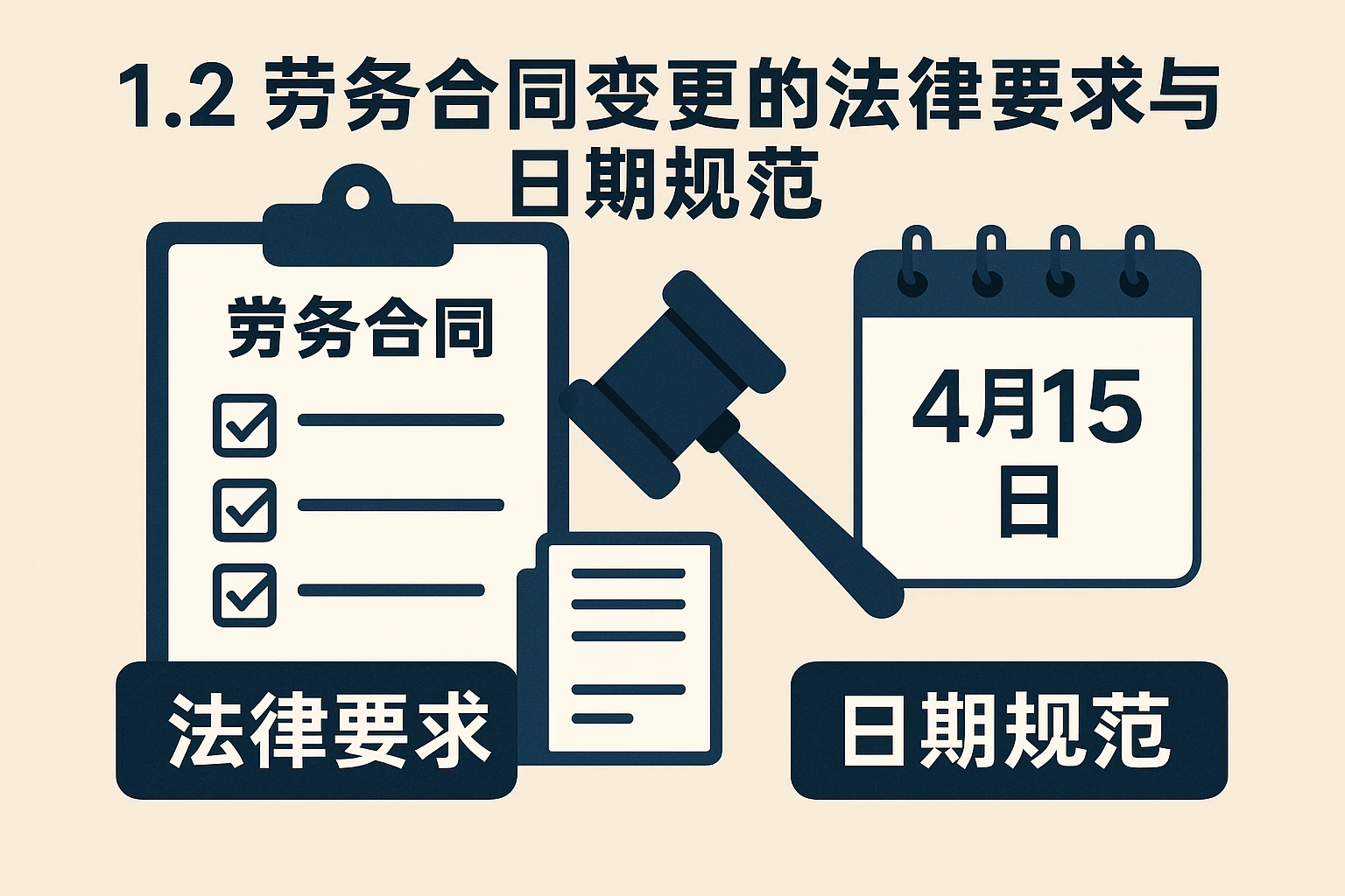 1.2 劳务合同变更的法律要求与日期规范