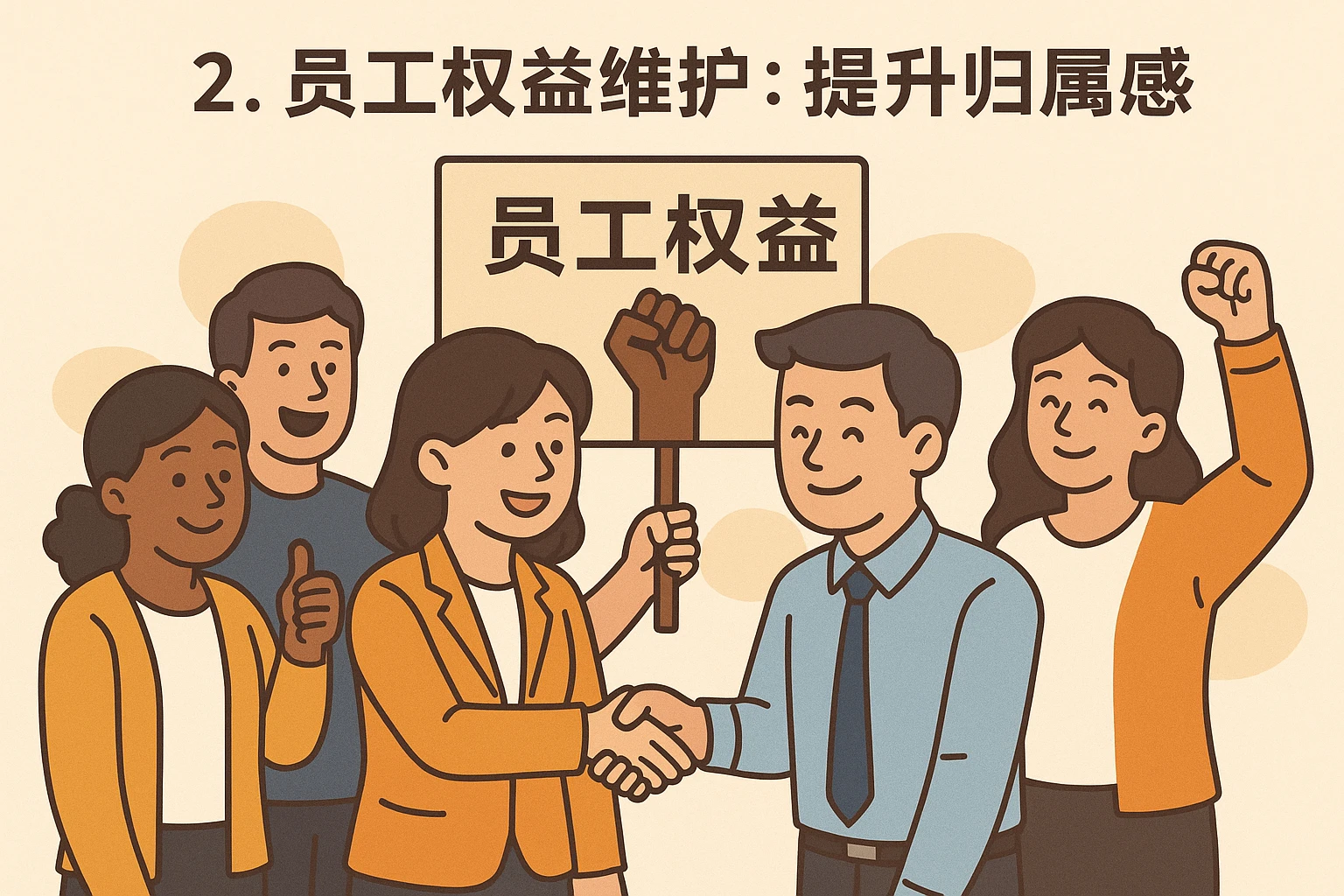 2. 员工权益维护：提升归属感