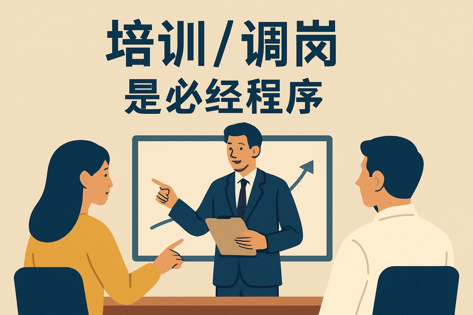 2. “培训/调岗”是必经程序