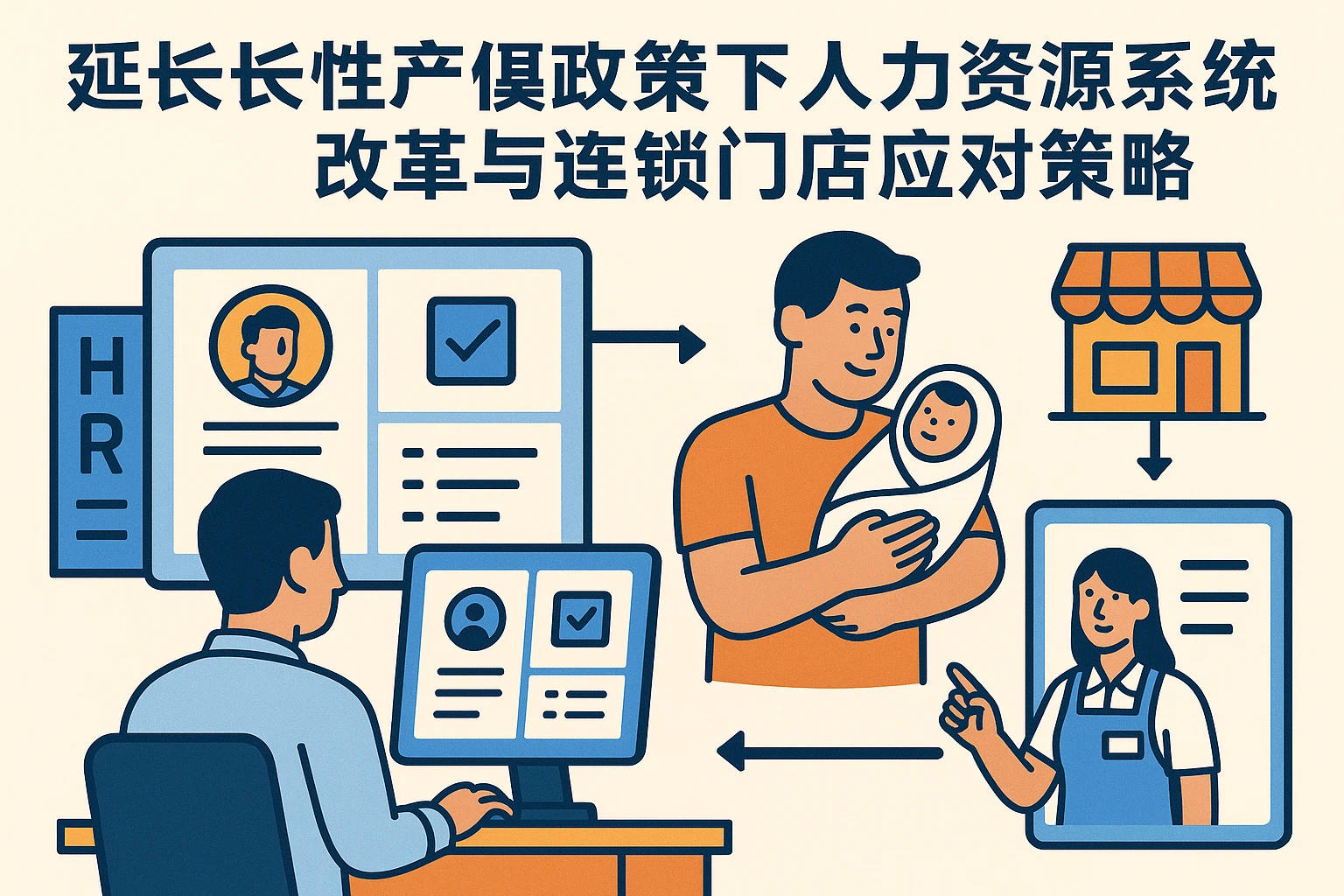 延长男性产假政策下的人力资源系统变革与连锁门店人事系统应对策略