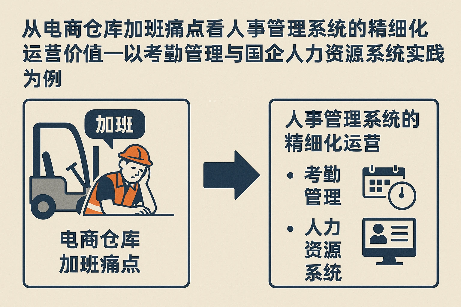从电商仓库加班痛点看人事管理系统的精细化运营价值——以考勤管理与国企人力资源系统实践为例