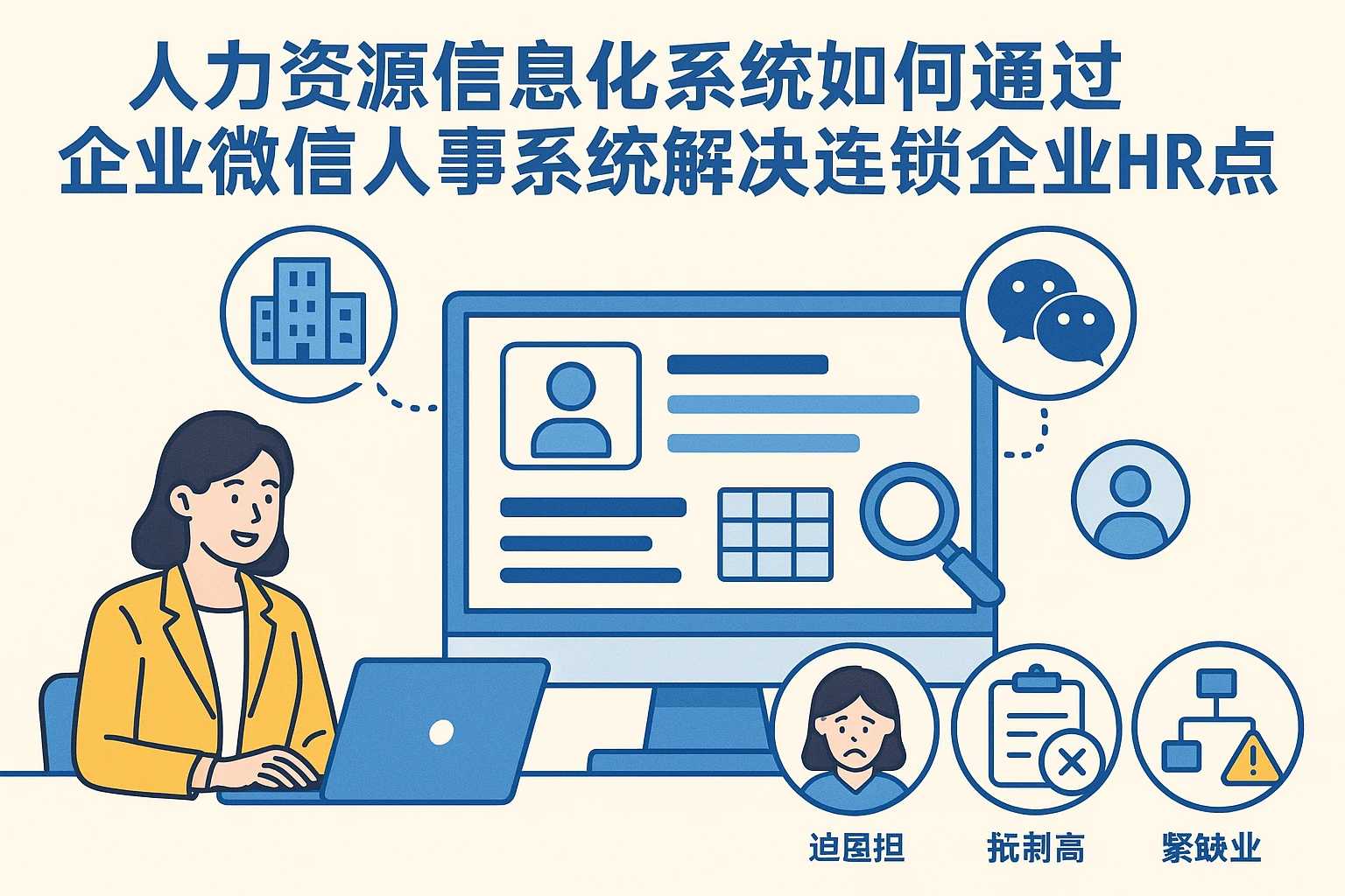 人力资源信息化系统如何通过企业微信人事系统解决连锁企业HR痛点