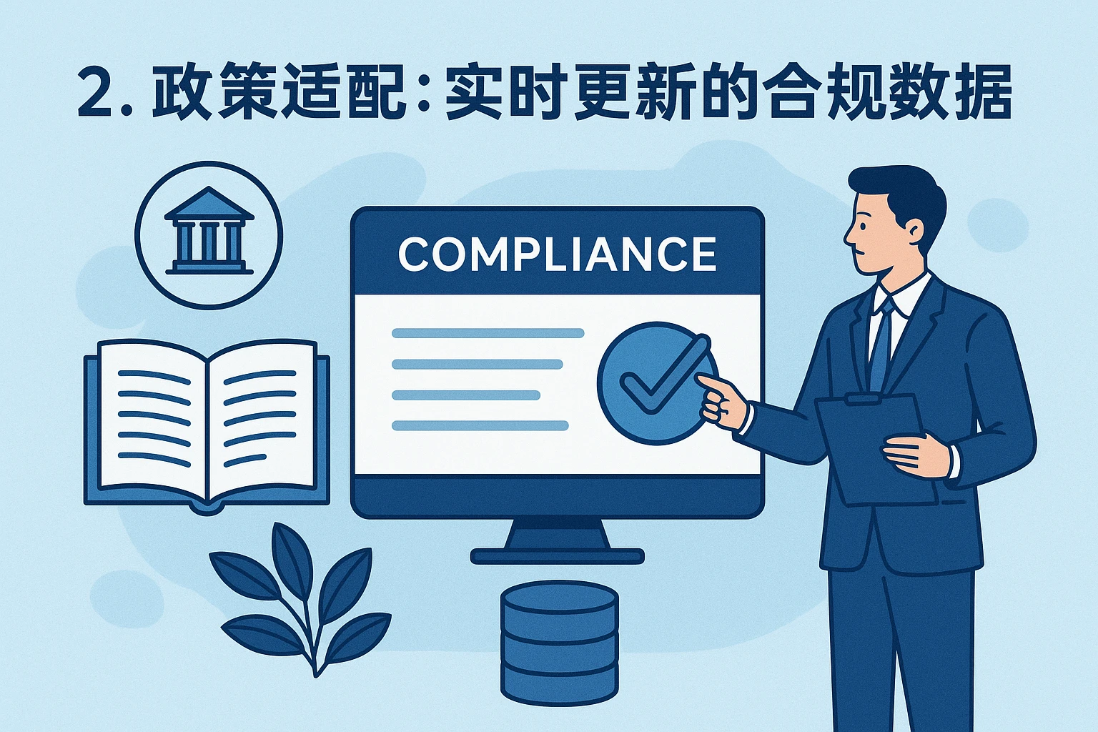 2. 政策适配：实时更新的合规数据库