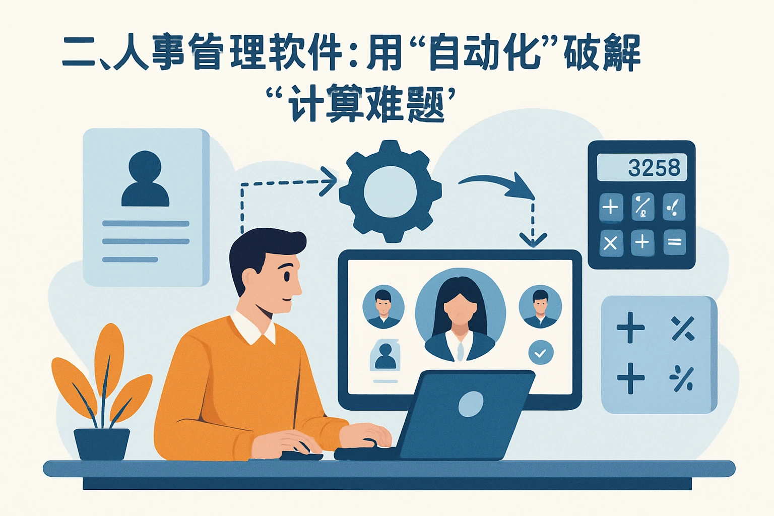 二、人事管理软件:用“自动化”破解“计算难题”