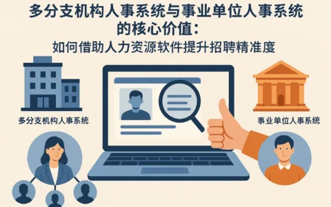 多分支机构人事系统与事业单位人事系统的核心价值：如何借助人力资源软件提升招聘精准度