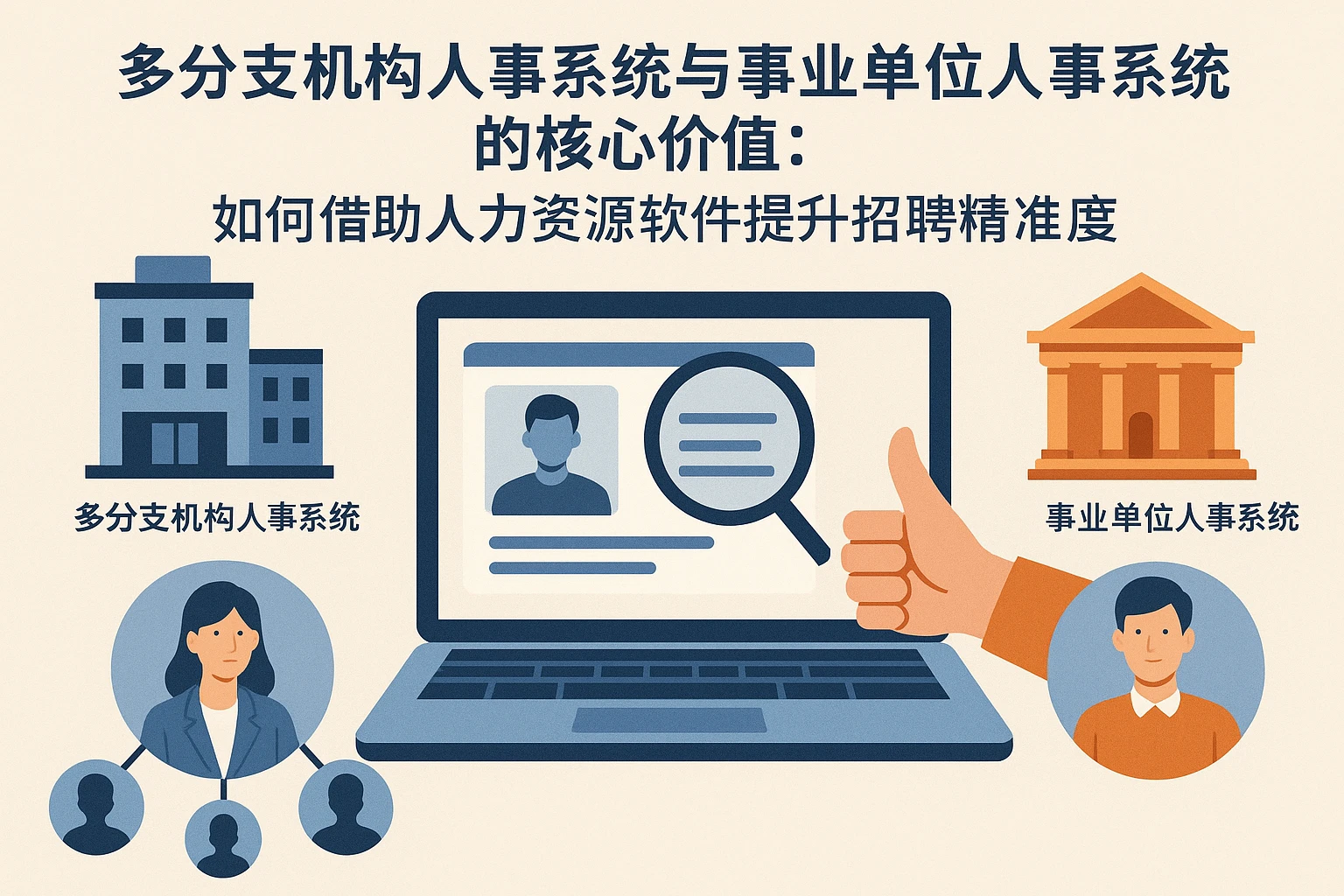 多分支机构人事系统与事业单位人事系统的核心价值：如何借助人力资源软件提升招聘精准度