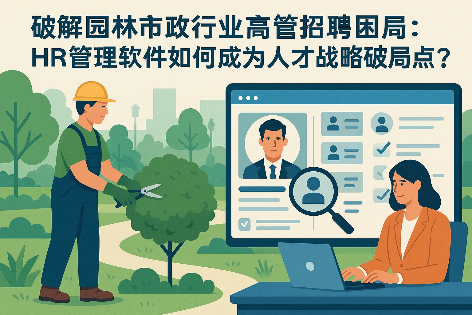 破解园林市政行业高管招聘困局：HR管理软件如何成为人才战略破局点？